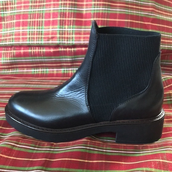 Brand New Emanuele Crasto Black Italian Leather Pull On Ankle Boots - Picture 8 of 16